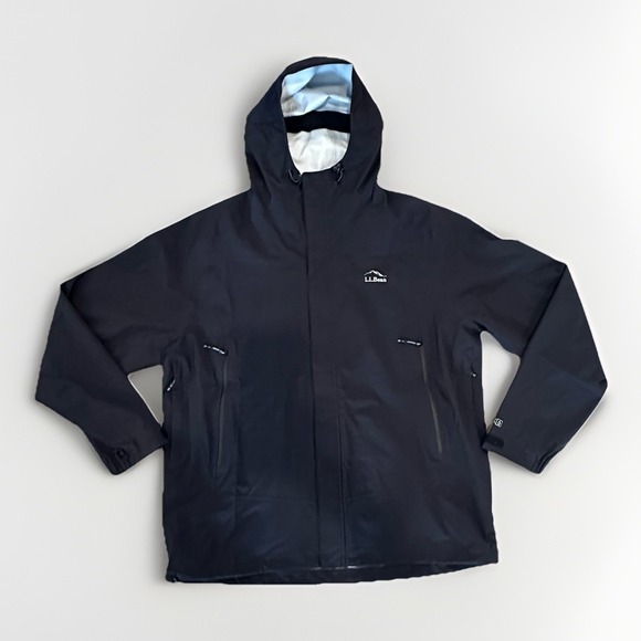 LL Bean Men's Cresta Stretch Rain Jacket, Black, XXL, New - Picture 2 of 10